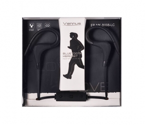 Kit Auricular Bluetooth Vennus BT-1 Preto
