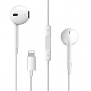 Auriculares Apple EarPods Lightning MMTN2ZM/A Branco (Bulk)