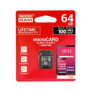 GoodRam Micro SD 64Gb Class10 C/ Adap