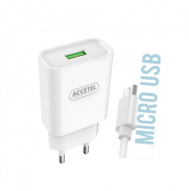 Carregador + Cabo Micro USB Accetel AC305 - Branco