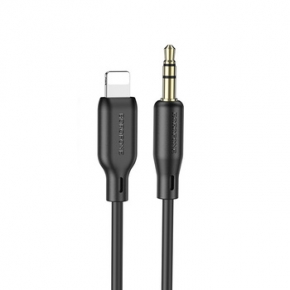 Cabo Jack 3,5 mm para Lightning  Preto (1m)