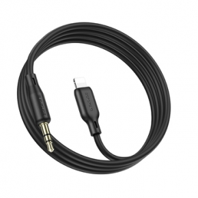 Cabo Jack 3,5 mm para Lightning  Preto (1m)