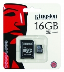 KINGSTON MICRO SD 16GB C/ADAPT class4