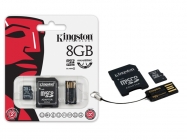 Kingston Micro SD 8Gb C/Adapt USB 