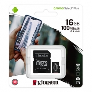 Kingston 16GB Micro SD SDXC Canvas Select Plus Class10